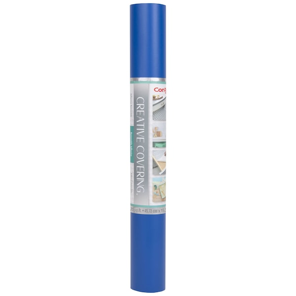 Con-Tact Brand Creative Covering Adhesive Covering, Royal Blue, 18'' x 50 ft. 50F-C9AH16-06 - main